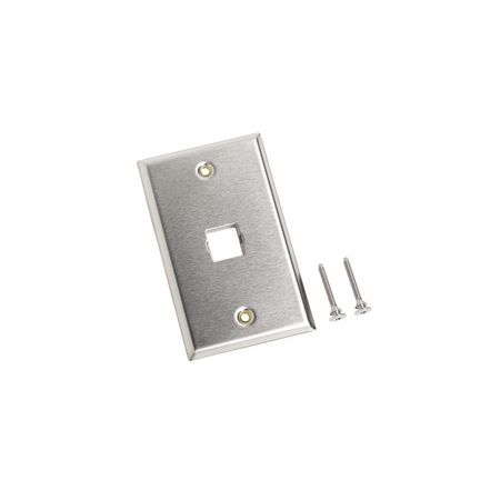 COMMSCOPE WALL PLATE STAINLESS STEEL, 3.2" LUG SPACING, 760117572 440340